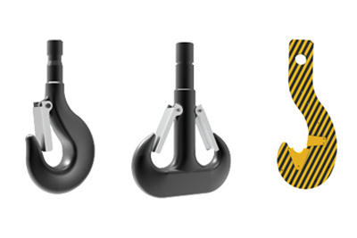 Double crane hook for balanced load distribution