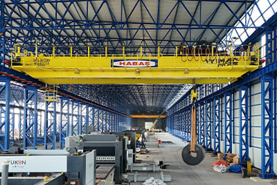 Heavy-duty process crane for steel mill material handling